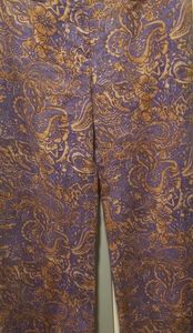 Ann Taylor Loft Linen Paisley Pants